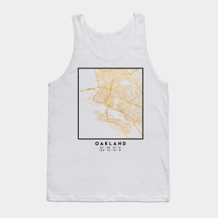 OAKLAND CALIFORNIA CITY STREET MAP ART Tank Top